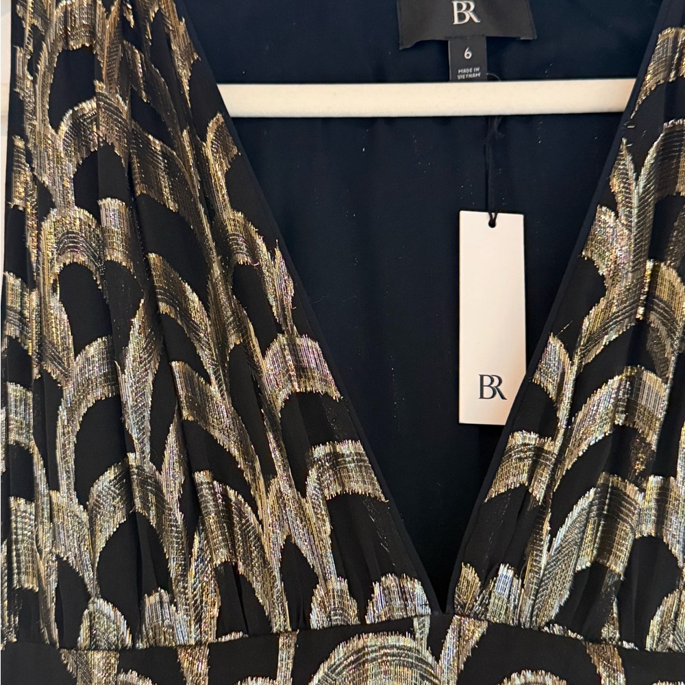 Banana Republic Black and Gold Maxi Dress - Picture 7 of 10